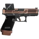 TTI G19 Combat Master X 9mm Aimpoint COA Copperhead Slide Timney Trigger 3 Mags Custom Stipple Pistol - Taran Tactical