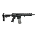 Griffin Armament MK2PSD30095P-W MK2 PSD 300 Blackout 9.50 Threaded Barrel, Black Anodized Aluminum Receiver w/Picatinny Rail, M-LOK Handguard, Black Polymer SBA3 Brace, Black A3 Grip, Ambidextrous - Griffin Armament
