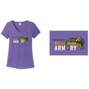 The District Tri-Blend BattleHawk Armory V Neck T-Shirt - Purple - L - Battlehawk Armory