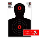 Thompson Targets HALO Life-Size Silhouette 12.5x19 Reactive Targets 5 Pack - Thompson Target