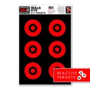 Thompson Targets HALO Bullseye 6x4 Reactive 12.5x19 Targets 5 Pack - Thompson Target