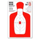 Thompson Target B27Q-Red Half-Size Silhouette 12.5x19 Paper Targets 10 Pack - Thompson Target