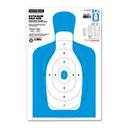 Thompson Targets B27Q-Blue Half-Size Silhouette 12.5x19 Paper Targets 10 Pack - Thompson Target