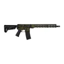 Shark Coast Tactical 300-044-1000-14 Distressed 5.56 NATO 30+1 16 Black Melonite Threaded Barrel, Green Distressed Cerakote Aluminum Receiver w/Picatinny Rail, M-LOK Handguard, Magpul MOE SL Black Po - Shark Coast Tactical