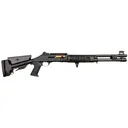 Orthos Raider S4 Pew View Elite 12 GA 18.5 Barrel SHOCK FORCE FIBERTRON LED Topo Engraved Black Shotgun - Orthos Arms
