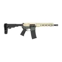 Shark Coast Tactical SCC07169FCAT-P Fisher Cat 5.56 NATO 30+1 Black Nitride Threaded Barrel, Aluminum Receiver w/Picatinny Rail, M-LOK Handguard, Polymer SB Tactical SBA3 Brace, Magpul MOE Grip, Right - Shark Coast Tactical
