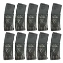 BHA Custom Lasered Alien Abduction 30rd AR-15 Magazine 10 Pack - Battlehawk Armory Custom Shop