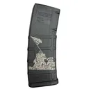 BHA Custom Lasered Raising of Iwo Jima 30rd AR-15 Magazine - Battlehawk Armory Custom Shop