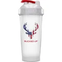 BUCKED UP SHAKER 28OZ WHITE & USA FLAG LOGO BPA FREE - Bucked Up