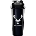 BUCKED UP SHAKER 28OZ BLACK & WHITE BPA FREE - Bucked Up