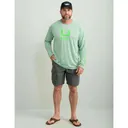 HUK ICON LS CREW FOG GREEN LS S - Huk Gear