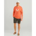 HUK ICON LS CREW FRESH SALMON LS L - Huk Gear
