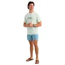 HUK SCRIPT SS TEE PALE ALGAE HTHR SIZE L - Huk Gear