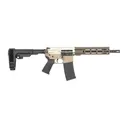 Shark Coast Tactical SCC07299SIESTA-P Siesta  5.56 NATO 30+1 10.50 Black Nitride Threaded Barrel, Aluminum Receiver w/Picatinny Rail, M-LOK Handguard, Polymer SB Tactical SBA3 Brace, Polymer Grip - Shark Coast Tactical