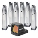 2011 / 1911 Doublestack Starter Kit HS407Comp 6 MOA Red Dot Sight w/ 6x Perfect Zero 20 Round Magazines - Holosun