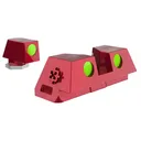 CROSS CRGSS-RD FIBER OPTIC STD HEIGHT GLK RED - Cross Armory
