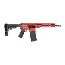 Shark Coast Tactical SCC07121BLZ-P Blaze  5.56 NATO 30+1 10.50 Black Nitride Threaded Barrel, Aluminum Receiver w/Picatinny Rail, M-LOK Handguard, Polymer SB Tactical SBA3 Brace, Polymer Grip - Shark Coast Tactical