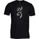 BROWNING SS T-SHIRT CAMO BUCKMARK BLACK/OVIX LARGE - Browning