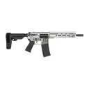 Shark Coast Tactical SCC07374DOD-P Day of the Dead  5.56 NATO 30+1 10.50 Black Nitride Threaded Barrel, Aluminum Laser Engraved Receiver w/Picatinny Rail, M-LOK Handguard, Polymer SB Tactical SBA3 Br - Shark Coast Tactical