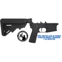 White Label Armory Stampede AR-15 Complete Lower Receiver - B5 Furniture, 3-Position Disruptor Forced Reset Trigger & H2 Buffer - White Label Armory