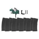 The Triggered Company Disruptor AR-15 3 Position Green Drop In Forced Reset Trigger + 10x 30rd Magazines - The Triggered Company