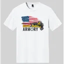 The District Tri-Blend BattleHawk Armory T-Shirt White Flag 3XL - Battlehawk Armory