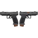 CENTURY CANIK TTI COMBAT SMOKE 9MM PISTOL 4.6 2-18RD - Canik