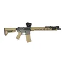 Shark Coast Tactical SCC04410TWB Tumbleweed Bundle 5.56 NATO 30+1 16 Black Nitride Threaded Barrel, Gray & Tan Cerakote Aluminum Receiver w/Picatinny Rail, M-LOK Handguard, Magpul Collapsible Tan Cer - Shark Coast Tactical