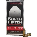 WIN SUPER MATCH 9MM 115GR FMJ RN 50/10 - Winchester Ammunition