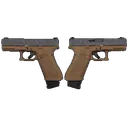 GLOCK 19X V CABEZA DE COBRE 9MM PISTOL 4 BRONZE/DIGI 1-17RD 2-19RD MAGS - Glock