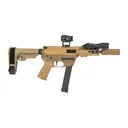 Shark Coast Tactical SCC8127CAFDE-S Creepy Andrew  9mm Luger 30+1 Polymer SB Tactical SBA3 Brace - Shark Coast Tactical