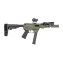 Shark Coast Tactical SCC8165CAODG-S Creepy Andrew  9mm Luger 30+1 Polymer SB Tactical SBA3 Brace - Shark Coast Tactical