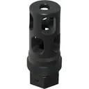 Comstock Armory Retro 3-Prong Plan-B Flash Hider, 1/2x28, 5.56, Black Nitride - Comstock Armory