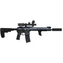 Mustang Armament Honest Outlaw Signature Series Limited Edition .223 Wylde 12.5 Pistol, Distressed Grey, Deployment Package w/ Scope & Suppressor - Mustang Armament & Consulting