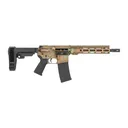 Shark Coast Tactical SCC07152CPPR-P Copper  5.56 NATO 30+1 10.50 Black Nitride Threaded Barrel, Aluminum Receiver w/Picatinny Rail, M-LOK Handguard, Polymer SB Tactical SBA3 Brace, Polymer Grip - Shark Coast Tactical