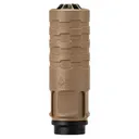 JK Armament 172 PRO-KOR 6 Mini Titanium 6mm Suppressor, Taper Mount and War Eagle Muzzle Device (1/2x28 TPI), FDE - Jk Armament