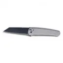 Atlas Gunworks & Pro-Tech Malibu Knife, Grey/Black DLC, MagnaCut, Pearl Button - Atlas Gunworks