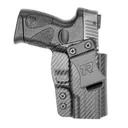 Rounded Gear TRS111G2CFRHVAR Kydex  IWB Black Kydex Fits Taurus G2 Belt Clip Right Hand - Rounded By Concealment Express