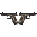 RUGER RXM THREADED 9MM PISTOL 4.5 BBL WOODLAND CAMO MAGPUL EHG, O.R. 2-15RD MAGS - Ruger