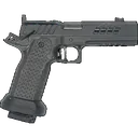 Atlas Gunworks Artemis v3 Perfect Zero, 9mm, 4.6 Bull Barrel, 3 Magazines, RMR/SRO Ready, All DLC Black w/ Large Hands Magwell, Pistol - Atlas Gunworks