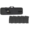 AR-15 Range Ready Bundle - Savior 42 Black Rifle Case + Patch + 10x Amend2 30rd Magazines - Amend2
