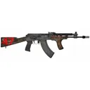 Meridian Defense MDC-47 Pestilence 7.62x39mm Battleworn 14.5 P&W ASR Rifle - Red 47 Stock - Meridian Defense Corp