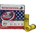 Winchester USA Game & Target Light Lead Load 20ga 2.75, 7/8oz 8-Shot, 1200fps, 25rd Box - Winchester Repeating Arms