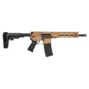 Shark Coast Tactical SCC07244PEN-P Penny  5.56 NATO 30+1 10.50 Black Nitride Threaded Barrel, Aluminum Receiver w/Picatinny Rail, M-LOK Handguard, Black Polymer SB Tactical SBA3 Brace, Polymer Grip - Shark Coast Tactical