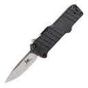 HK Micro Incursion 1.95 Out the Front Automatic Clip Point Blade Tumbled Finish Aluminum Frame - Matte Black - Hogue