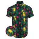 Retro Rifle Tropics Green / Yellow Button Down Hawaiian Shirt - S - Retro Rifle