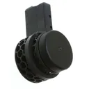 F5 MFG AR-15 .223/5.56 Skeletonized 50 Round Drum Magazine - Black | HEX Pattern - F5 Mfg