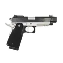 Accuracy X Pro Darkfighter, 9mm, 4.25 Barrel w/ Comp, 1- 16rd Magazine, Optic Ready, Carbon/Poly Grip, BlackSTAR & Satin Finish, Curved Trigger, Pistol - Accuracy X