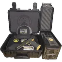 USED Watchtower Firearms, Demolitia, Demolition Ranch, Elite Package, Black w/ 5 Gold Ported Barrel, 4 Mags, 9mm Doublestack 1911 Pistol ***Very Good Condition*** - Watchtower Firearms