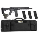Rise Armament Watchman, .223 Wylde, 11.5 Barrel, 4- 30rd Magazine, Black, Pistol, Rifle Bundle w/ Savior Bag & CTS-25 Red Dot - RISE Armament